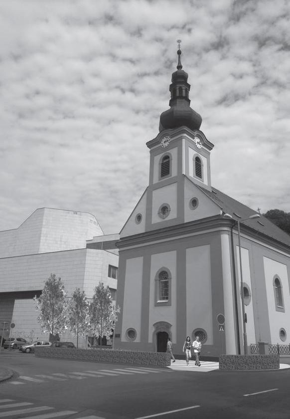 PRIESTOR PRED EVANJELICKÝM KOSTOLÍKOM